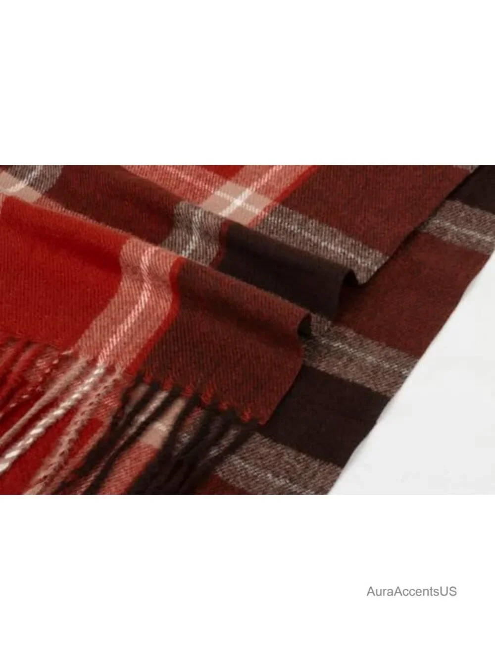 Classic Scottish Tartan Plaid Scarf Wrap with Fringes for Women Men